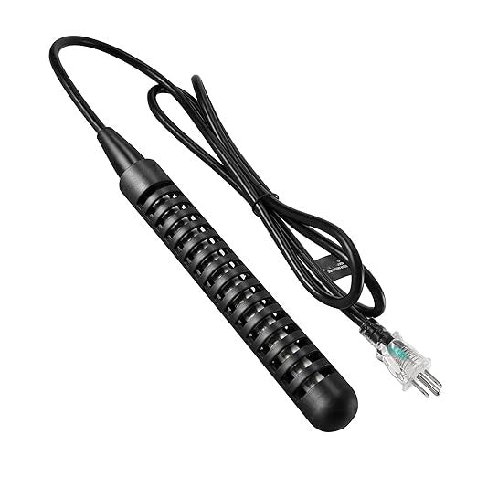 1300W Titanium Fully Submersible Portable Electric Immersion Water Heater,Bucket Water Heater,Seawater Heater for Fish Tank,Seawater Aquaculture,100% Protection Against Seawater Salt Corrosion