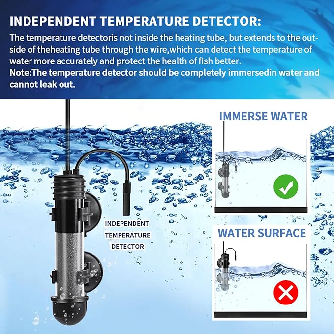 Small Aquarium Heater 25W,Fish Tank Heater for 1-5 Gallon,Suitable for Freshwater and Marine Saltwater,Dual Digital Display Controller, Mini Water Heater,for Betta/Turtle Tank
