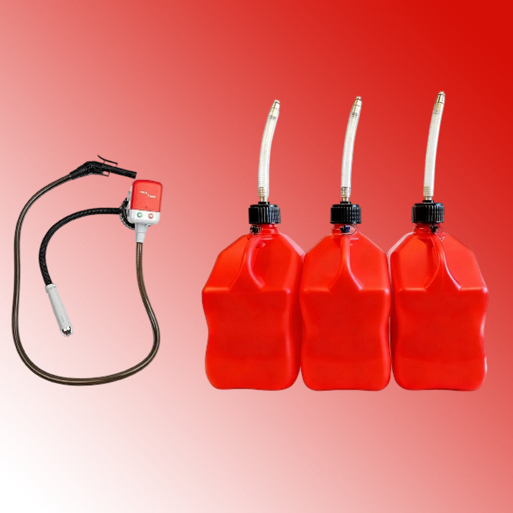 7-Piece 5-Gallon Racing Fuel Utility Jug Set