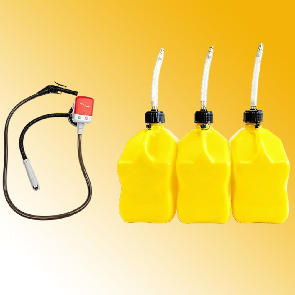 7-Piece 5-Gallon Racing Fuel Utility Jug Set